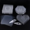 Perler Bead Pegboards, Dedoot 18 Pieces 5mm Fuse Bead Board Clear Plastic Perler Bead Design Square Boards (10 Board + 6 Ironing Paper + 2 Beads Tweezers) for Kids DIY Craft Beads