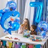Shark Birthday Decorations, Blue Shark 7 Balloon Number, Sea Animal Balloons, 7 Year Old Girl Birthday Decorations, Ocean Birthday Party Decorations (7)