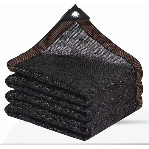 Shade Cloth - Garden Shade Mesh Netting with Grommets Outdoor Sun Shade Cover for Pergola Patio Plants Greenhouse Chicken Coop Black 90% Shading Rate(8X16FT)