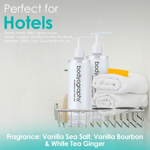 World Amenities Bodyography Blanc Pump Hair Shampoo - Indulgent Hair Care for All Hair Styles