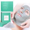 Fasplendor Peel-off Alginate Powder Face Mask Skincare, with Dead Sea Mud, Clay, Tea Tree Oil, Jelly Facial Masks for Acne, Blackheads, Spa-quality, Made in France, 240g/8Pcs