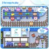 Magnetic Color and Number Maze Toys, Montessori Toys for 3+ Year Old, Wooden Puzzle Activity Board, Learning Educational Preschool Activity Toys for Toddlers and Kids Boys Girls 3 4 5 Years Old (blue)