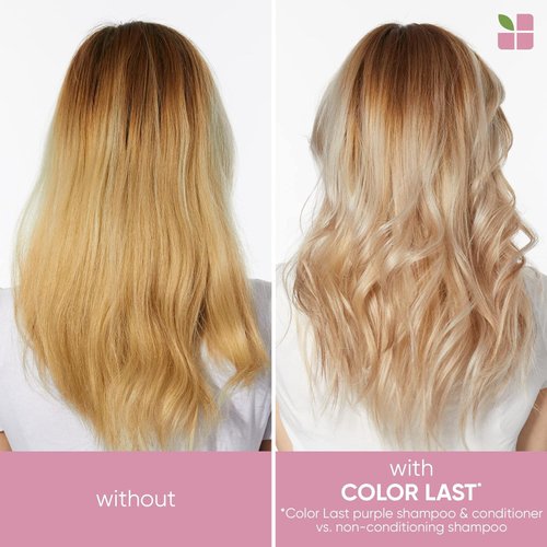 Biolage Color Last Purple Shampoo | Neutralizes Brass & Unwanted Yellow Tones | With Fig & Orchid | Paraben-Free | For Color Treated Hair | Vegan | Cruelty Free | Professional Shampoo | 13.5 Fl. Oz