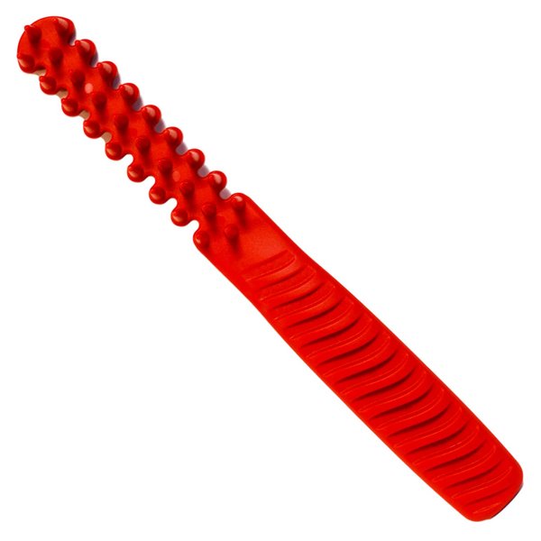 Hair Brush Comb Hybrid For Women Men Girls Boys Thick Curly Fine Short Long Hair Beards Toddler Kids Dog Grooming Tool Blow Drying Wet Dry 3/4 Inch Professional Use Detangler (Rich Red)