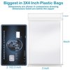 3''x 4'', (Pack of 100) Small Plastic Bags,2 MIL Thick Poly Zipper Lock Bags Clear for Photo, Jewelry, Bakery, Treats, Travel, Storage, Packaging & Shipping.PP Resealable