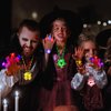 100 PCS Halloween Party Favors for Kids, Halloween Glow in the Dark Toys Decorations Rotating Spin Light Up Necklaces Rings Bracelets Balls, Halloween Trick or Treats Goodie Bag Fillers Party Supplies
