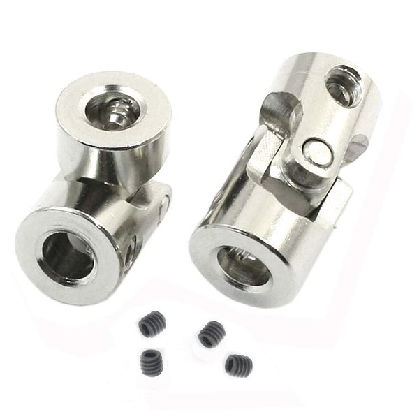 Share Goo Universal Joint Shaft Coupler Coupling Steering Connector for RC Car Crawler Boat,3mm to 3mm