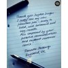 Dryden Designs Fountain Pen - Medium Nib 0.5mm | Includes 24 Ink Cartridges - 12 Black 12 Blue and Ink Refill Converter | Calligraphy Pen, Smooth Look -Deep Blue.