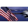 TAYLOR MADE PRODUCTS Sewn US Yacht Ensign Boat Flag, 20" x 30", American Red, White & Blue, Stars and Stripes, Marine Anchor Emblem, Embroidered Fade-Resistant Nylon Fabric, Brass Grommets - 8130