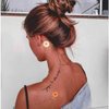 Ooopsiun 3D Daisy Temporary Tattoos for Women Girls Flowers Fake Tattoos Body Art Stickers for Hand Neck Wrist Arm, 12 Sheets