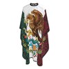 Mexico Paisley Flag Salon Barber Cape - Professional Hairdressing Waterproof Hair Cutting Cape With Adjustable Snap Closure-Haircut Apron For Hair Stylist And Home Use-55''X66''