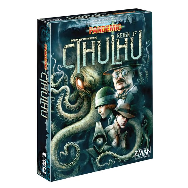 Pandemic Reign of Cthulhu Board Game for Adults and Family | Cooperative | Ages 14+ | 2 to 4 players | Average Playtime 40 minutes | Made by Z-Man Games