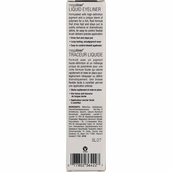 Wet N Wild MegaLiner Liquid Eyeliner Gun Metal (Pack of 4)4