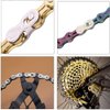 ZHIQIU 5 Pairs Bike Chain Quick Missing Link for 1/6/7/8/9/10/11/12 Speed Chain Reusable Steel Bike Chain Link Silver，Rainbow&Gold (6,7,8 Speed, Gold, 5)