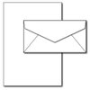 Blank Letterhead Paper & Envelopes - 40 Sets - Unique Executive Size (7" x 10") Paper with Matching Envelopes - Great for Business or Personal Letters
