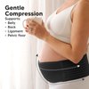 KeaBabies Maternity Belly Band for Pregnancy - Soft & Breathable Pregnancy Belly Support Belt - Pelvic Support Bands - Tummy Band Sling for Pants - Pregnancy Back Brace (Midnight Black, XL)