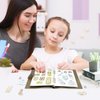 NOCAFI Reusable Sticker Book Collecting Album A5 Storage Organizer Binder Collection Notebook with 40 Sheets Blank Release Paper (Black)