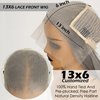 QMSSR 13X6 Lace Front Wig Long Straight Grey Synthetic Lace Front Wigs for Black Women Pre Placked Natural Hairline Heat Resistant Fiber Hair Lace Wig 24inch
