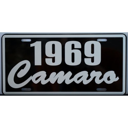 1969 69 Camaro Metal License Plate 6x12 Tag Fits Chevy SS Super Sport Z-28 302 350 396 427 Hot Rod American Muscle Car Custom Classic Garage Man Cave Bar Shop Novelty Wall Art Sign Gift