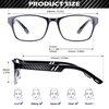 ANYLUV Blue Light Blocking Glasses for Men Women Lightweight Computer Gaming Glasses Anti Eye Strain Rectangle Frame with Clear Lens