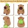 Achwishap Capybara Plush,Cute Plushies Capybara Stuffed Animal,Soft Capybara Plush Toys,Kawaii Plush Stuffed Toys with Turtle Backpack Plushies Gifts for Kids Adults Birthday(Capybara Turtle,14”)