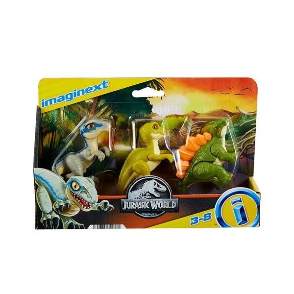 Jurassic World Camp Cretaceous Imaginext Baby Dinosaur Action Figure 3-Pack