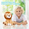 IKASA Lion Stuffed Animals Plush Toys,10" Cute Plushie Soft Small Fluffly Cuddly Toy, Gifts for Family Kids Girls Boys
