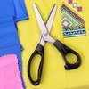 Hui Tong Strong & Sharpe Pinking Shears,Pinking Shears Scissors for Fabric, Serrated and Scalloped Scissors Fabric,3mm,5mm,7mm (Scalloped 7mm)