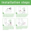2 Pcs Gutter Extension Hinge, Downspout Extension Flip-Up Hinge, Easy DIY Installation on Any Size Rectangle or Square Downspout (2) (2)