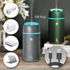 Earnest Living Metal Aluminum Car Diffuser Mini Humidifier Essential Oil Diffuser Car Air Fresheners for Essential Oils Aromatherapy Diffuser 100ml Timers Night Light Auto Off Function USB Silver Gift