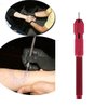 Exceart 20Pcs Tattoo Pen Holder For Skin Marking Pen Skin Surfer Stencil Pen Holder (Red Pen Holder Purple Pen Refill)