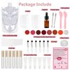 Lip Gloss Making Kit, TSVATE Lip Gloss Kit, Diy Lip Gloss Making Kit, Fun Make Your Own Lipgloss Kids Lip Gloss for Girls, Women, Moisturizing Lip Gloss Base, Jojoba Oil, Lip Gloss Tubes, Gift for Her
