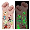 Partywind 380 Styles Glow Temporary Tattoo Stickers for Kids, Luminous Party Supplies Favors for Boys and Girls Include Unicorn/Dinosaur/Mermaid/Pirate, Birthday Gifts Goodie Bag Stuffers (30 Sheets)