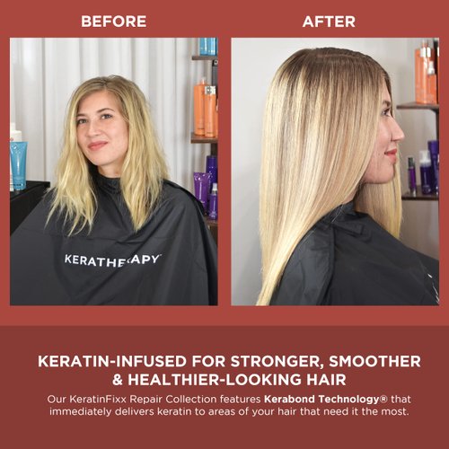 KERATHERAPY Keratin Infusion Repair Conditioner, 10.1 fl. oz., 300 ml - Repairs Dry, Damaged or Frizzy Hair with Caviar Extract, Argan Oil & Kerabond