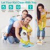 Jenilily Detachable Kids Cleaning Toy Set - Broom Dustpan Mop Brush Rag, Play Housekeeping Kit, Really STEM Toddler Clean Toys Gift for Girls & Boys 1-3