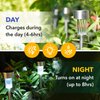 KANE LONO Solar Pathway Lights Outdoor - 6 Pack Bright LED Patio, Garden, Driveway, Landscape Lighting | IP44 Water Resistant Dusk to Dawn Yard Light | Cool White, Auto On/Off, Up to 8 Hours Battery