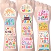 Yoyuspy Christian Temporary Tattoos Gifts - 192PCS Christian Bible Verse Tattoos Temporary for Kids Christian Party Favors Gifts Decorations Supplies God Bless Temporary Tattoos Fake Face Tattoos