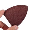 40 Grit Triangular Multitool Sandpaper, 80mm Wood Sanding Paper Fit 3-1/8 Inch Oscillating Multi Tool Sanding Pads, Pack of 20 (Not Universal Size, Please Check The Size)