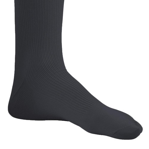 Ames Walker AW Style 103 Men's 15-20 mmHg Moderate Compression Knee High Socks Black Medium