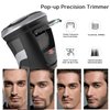 MAX-T Men Electric Razor, Rechargeable Wet & Dry Rotary Electric Shaver for Men (Black)