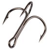 AMHDV 100pcs Treble Hooks Barbed Sharp Treble Hook for Freshwater and Saltwater (Black, 8# 100pcs)
