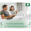 Luxuriously Soft Twin Fitted Sheet, 600 Thread Count Cooling Sheets, Sateen Weave, 100% Cotton Sheets, No-Pop Elastic for Snug Fit, Deep Pocket Bottom Sheet with Head & Foot Tag (Taupe)