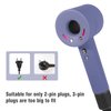 Silicone Case for Dyson Hair dryer washable Anti-Scratch Shockproof Dust proof travel protective Case Cover for Dyson Hair dryer Only for 2 Plug (light purple)