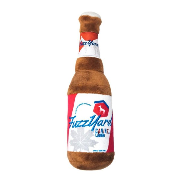 Fuzzyard Beer Bottle Plush Dog Toy with Squeaker (Molsen)
