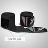 Hayabusa Boxing Hand Wraps Perfect Stretch 4.0 for Men & Women - Black, 180 inches