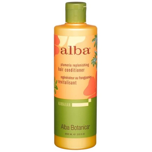 Alba Botanica Plumeria Replenishing Hair Conditioner, 12-Ounce Bottle (Pack of 2)