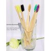 Goaycer Eco Friendly Bamboo Toothbrush, 10Pack Medium Firm Bristles Biodegradable Bulk Wooden Toothbrushes