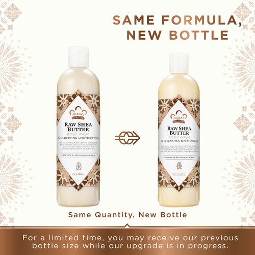 Nubian Heritage Body Wash Raw Shea Butter for Dry Skin Paraben Free Body Wash, 13 oz
