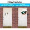 Adhesive Mount Compatible with for Video Doorbell No-Drill Mounting Bracket Cover Holder Not Block Doorbell Sensor