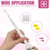60 PACK Disposable Vaginal Suppository Applicator for Women，Fits Most Lubricants Creams Gels Pills Tablet Suppositories，Threaded End, Soft & Small Tip，with Dosage Markings，Individually Wrapped